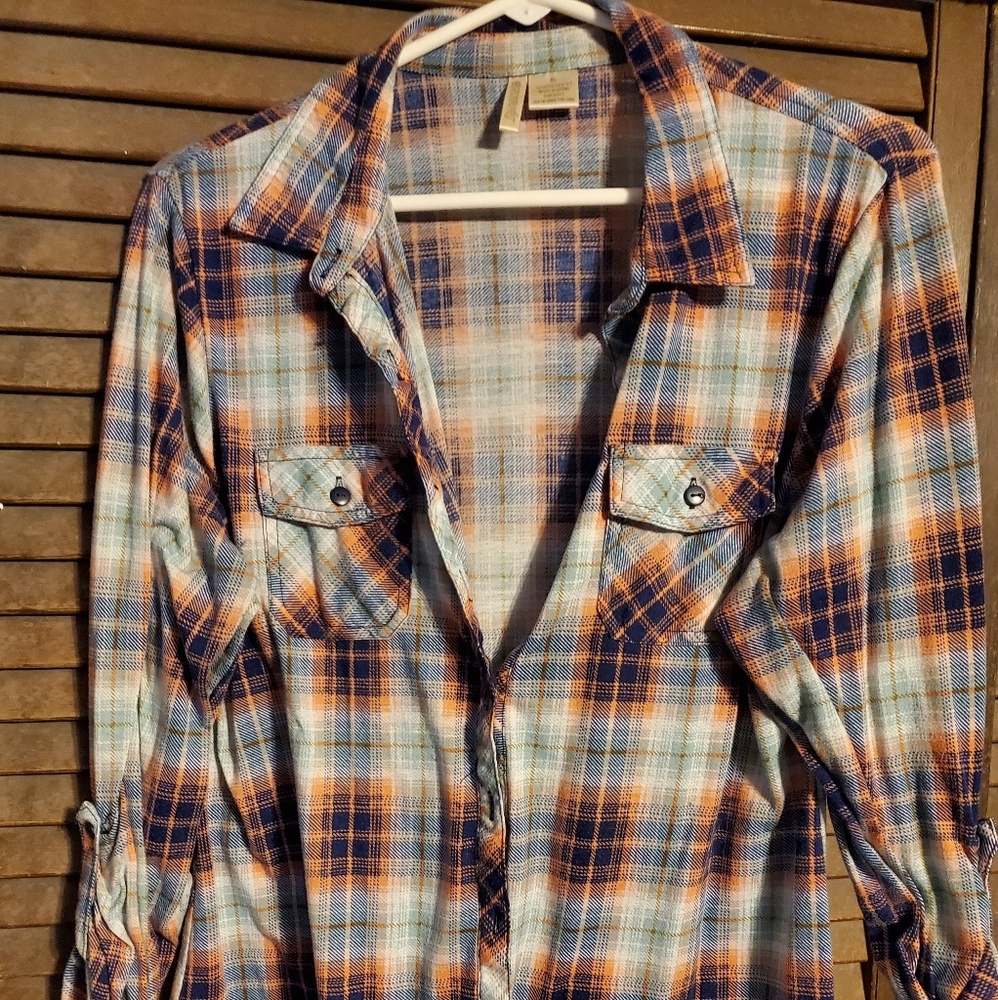 Plaid button up